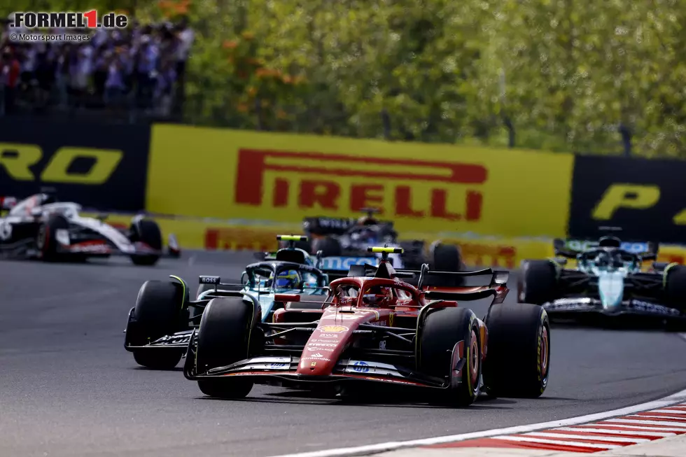 Carlos Sainz (Marc Surer: 2) - "Noch immer der sichere Wert bei Ferrari, auch wenn der Start nicht wie gewünscht lief." Foto zur News: Carlos Sainz (Marc Surer: 2) - "Noch immer der sichere Wert bei Ferrari, auch wenn der Start nicht wie gewünscht lief."