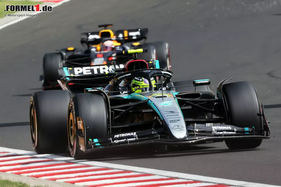 Lewis Hamilton (Marc Surer: 1) - "Der Mercedes passte nicht optimal auf den Hungaroring. Umso stärker seine Leistung. Die 1 gibt's für den Kampf mit Max." Foto zur News: Lewis Hamilton (Marc Surer: 1) - "Der Mercedes passte nicht optimal auf den Hungaroring. Umso stärker seine Leistung. Die 1 gibt's für den Kampf mit Max."
