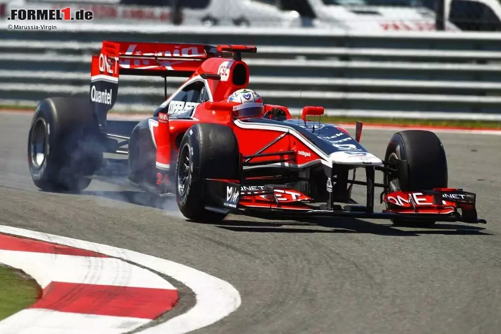 ... wird der Brasilianer später Meister in der Formel E. Glock fährt immerhin drei Jahre für Virgin beziehungsweise Marussia, in denen er aber ebenfalls ohne Punkte bleibt. Seine Formel-1-Karriere endet anschließend, das Team verabschiedet sich nach mehreren Namenswechseln nach der Saison 2016 aus der Königsklasse. Foto zur News: ... wird der Brasilianer später Meister in der Formel E. Glock fährt immerhin drei Jahre für Virgin beziehungsweise Marussia, in denen er aber ebenfalls ohne Punkte bleibt. Seine Formel-1-Karriere endet anschließend, das Team verabschiedet sich nach mehreren Namenswechseln nach der Saison 2016 aus der Königsklasse.