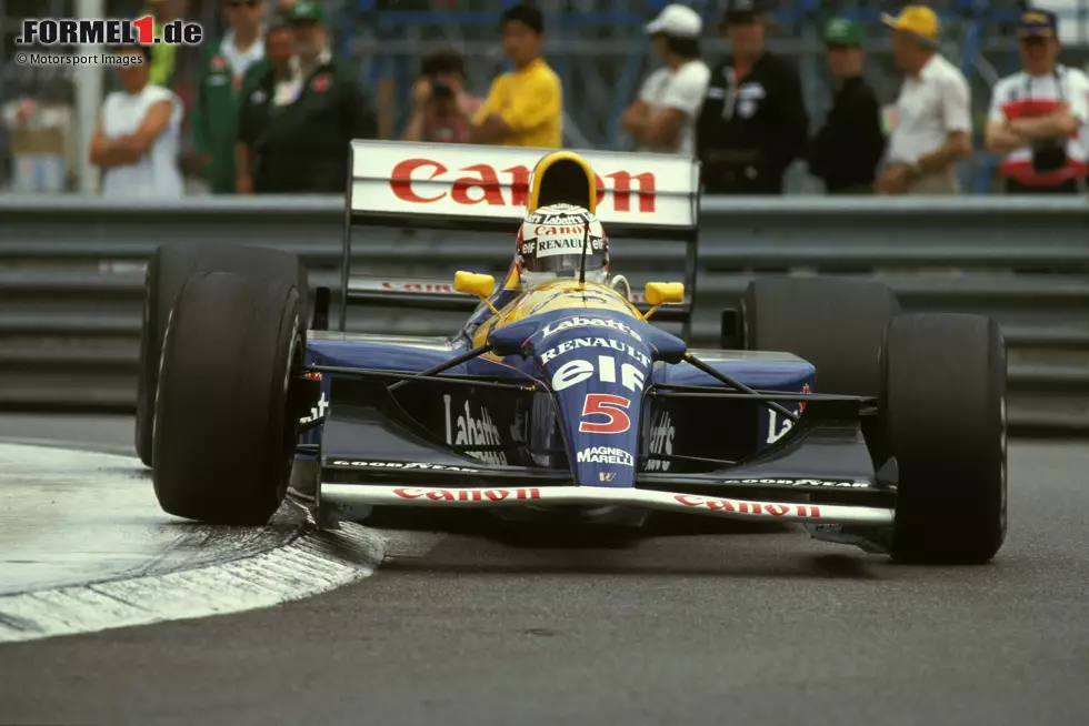 Nigel Mansell fährt 1992 für Williams überlegen zum WM-Titelgewinn in der Formel 1, verliert nach bis dahin 30 Siegen für Williams und Ferrari jedoch sein Cockpit. Foto zur News: Nigel Mansell fährt 1992 für Williams überlegen zum WM-Titelgewinn in der Formel 1, verliert nach bis dahin 30 Siegen für Williams und Ferrari jedoch sein Cockpit.