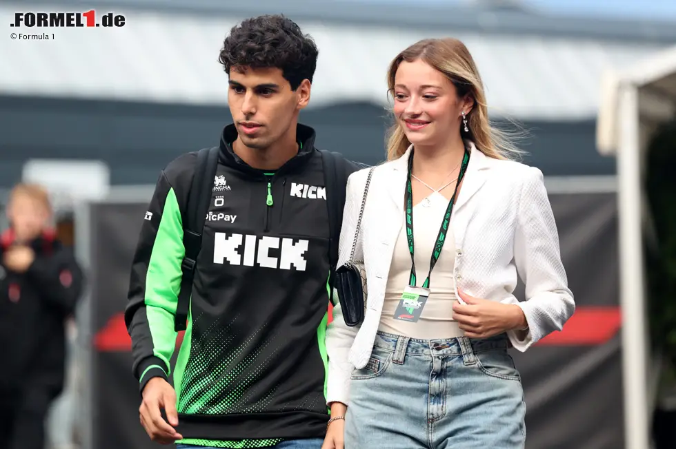 Foto zur News: Gabriel Bortoleto mit Isabella Bernardini