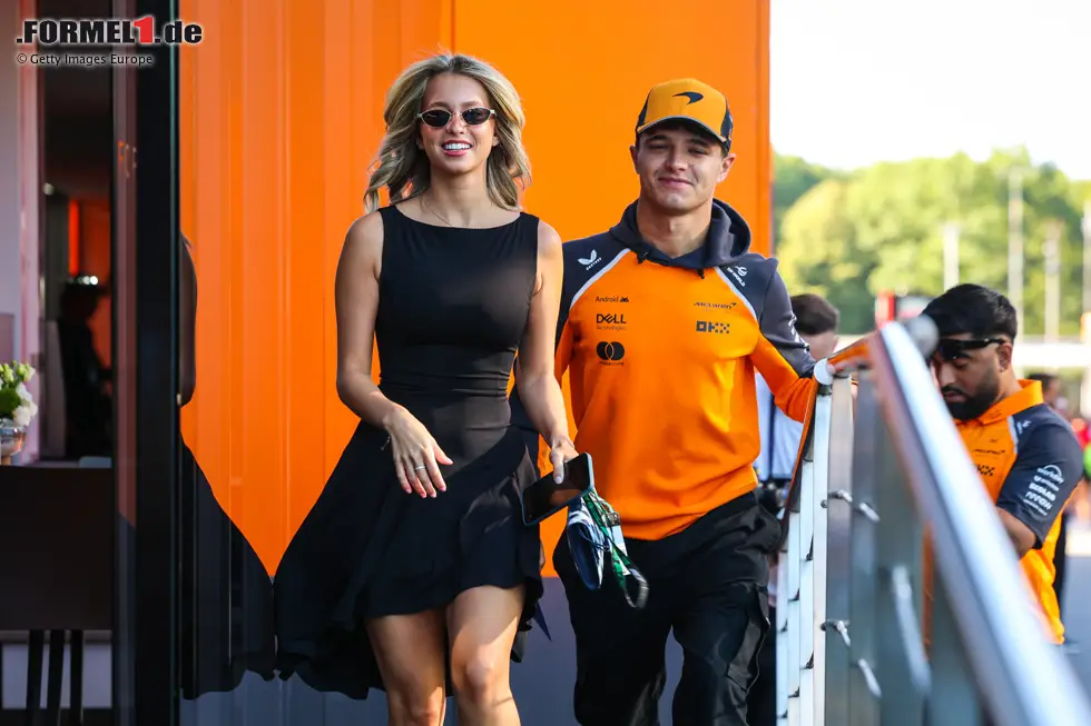 Foto zur News: Margarida Corceiro mit Lando Norris