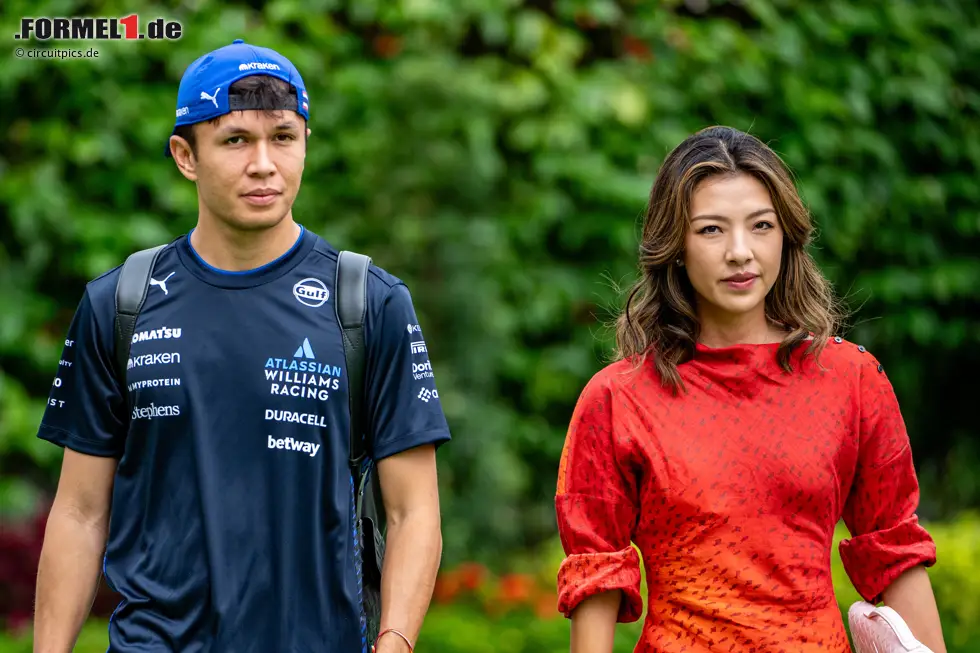 Foto zur News: Alexander Albon mit Lily Muni He