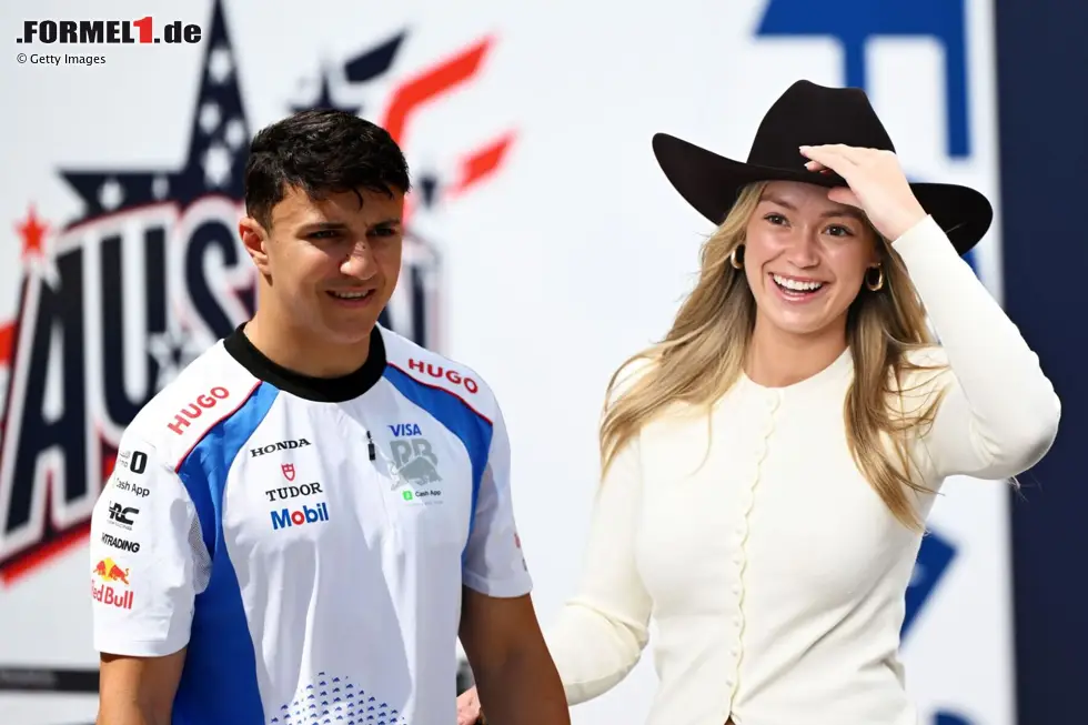 Foto zur News: Isack Hadjar mit Lauren Fitzsimmons