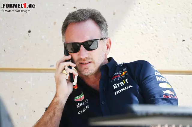 Foto zur News: Februar 2024: Eine Red-Bull-Mitarbeiterin macht Vorwürfe gegen Christian Horner öffentlich - er habe sich unangemessen verhalten. Red Bull leitet eine interne Untersuchung ein, die jedoch mit einer Entlastung Horners endet.