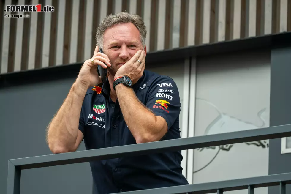 Christian Horner (Red-Bull-Teamchef): "Ich muss Nico Hülkenberg gratulieren, nach all den Jahren, in denen er versucht hat, ein Podium zu erreichen. Es war schön zu sehen, dass er endlich auf dem Podium stand." Foto zur News: Christian Horner (Red-Bull-Teamchef): "Ich muss Nico Hülkenberg gratulieren, nach all den Jahren, in denen er versucht hat, ein Podium zu erreichen. Es war schön zu sehen, dass er endlich auf dem Podium stand."