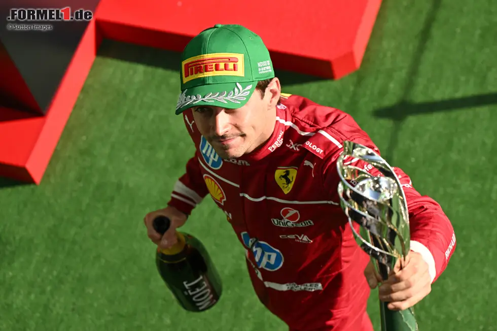 Foto zur News: Charles Leclerc (Redaktion: 2) - Einmal gab es die 1 auch aus der Redaktion, aber der Start fiel uns negativ auf. Das hätte er cleverer lösen können.