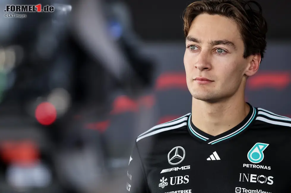 Foto zur News: George Russell (Marc Surer: 2) - "Er hat ein bisschen unglücklich gekämpft. Das Team hat aber auch zu lange gewartet, ihn an Kimi vorbeizulassen."