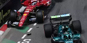 Foto zur News: Der Crash zwischen Leclerc und Stroll im Monaco-Freitagstraining 2025