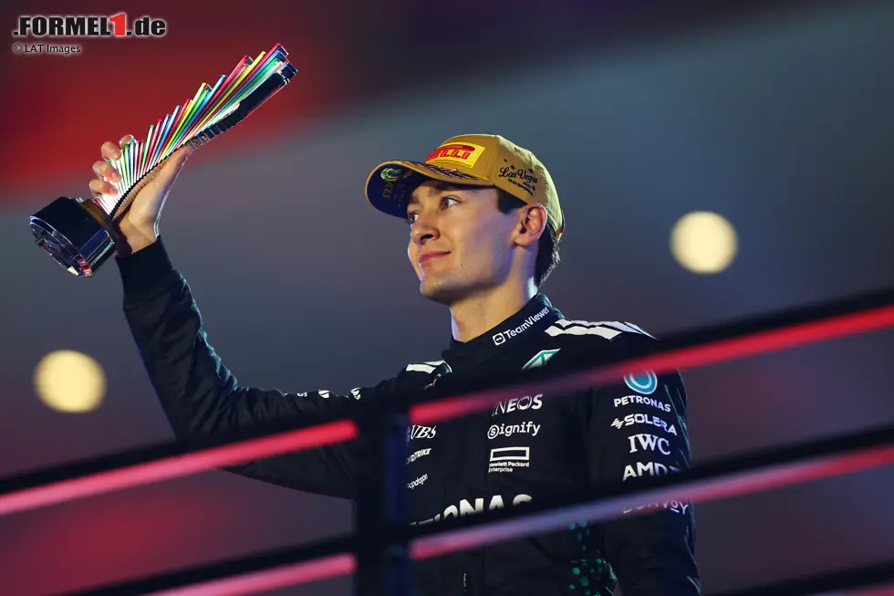 Foto zur News: George Russell (Redaktion: 2) - Der vielleicht beste Fahrer an diesem Wochenende? Manche Redakteure vergaben die 1 für Russell. Auf jeden Fall wieder eine gute Leistung vom Mercedes-Mann!