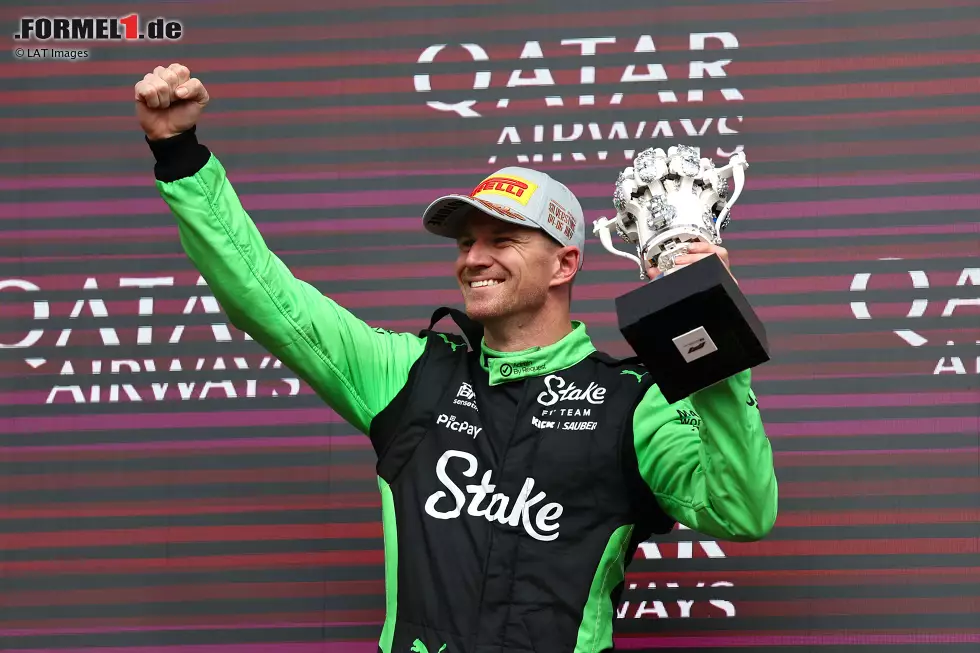 Foto zur News: 239 Rennen: Nico Hülkenberg (Deutschland) - Für &quot;Hulk&quot; war P3 in Silverstone 2025 eine Erlösung nach etlichen Fehlschlägen und der Vermutung, es gelinge ihm vielleicht nie. Doch bei Schlechtwetter brillierte Hülkenberg und fuhr fehlerfrei erstmals auf das Formel-1-Podium.