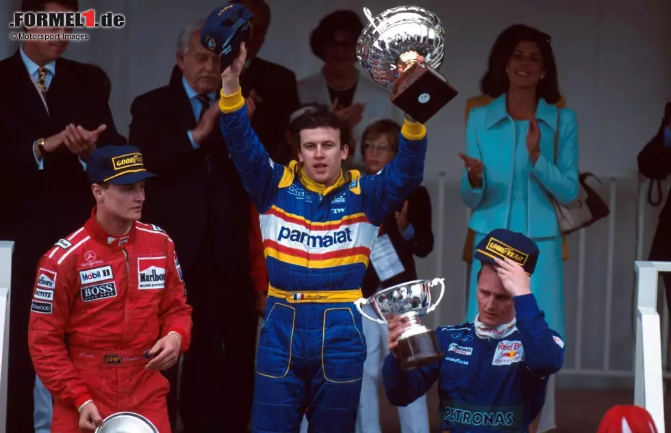 Foto zur News: Monaco 1996: Johnny Herbert (Großbritannien) auf Platz 3