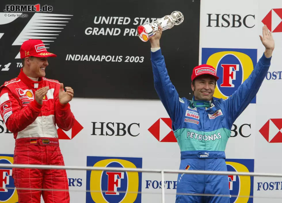 Foto zur News: Indianapolis 2003: Heinz-Harald Frentzen (Deutschland) auf Platz 3