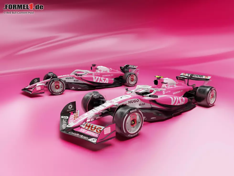 ... "White Peach" mit Pfirsichgeschmack trägt die Hauptfarbe Magenta - und war deshalb Vorbild für den Racing-Bulls-Look beim Miami-Grand-Prix 2025. Foto zur News: ... "White Peach" mit Pfirsichgeschmack trägt die Hauptfarbe Magenta - und war deshalb Vorbild für den Racing-Bulls-Look beim Miami-Grand-Prix 2025.