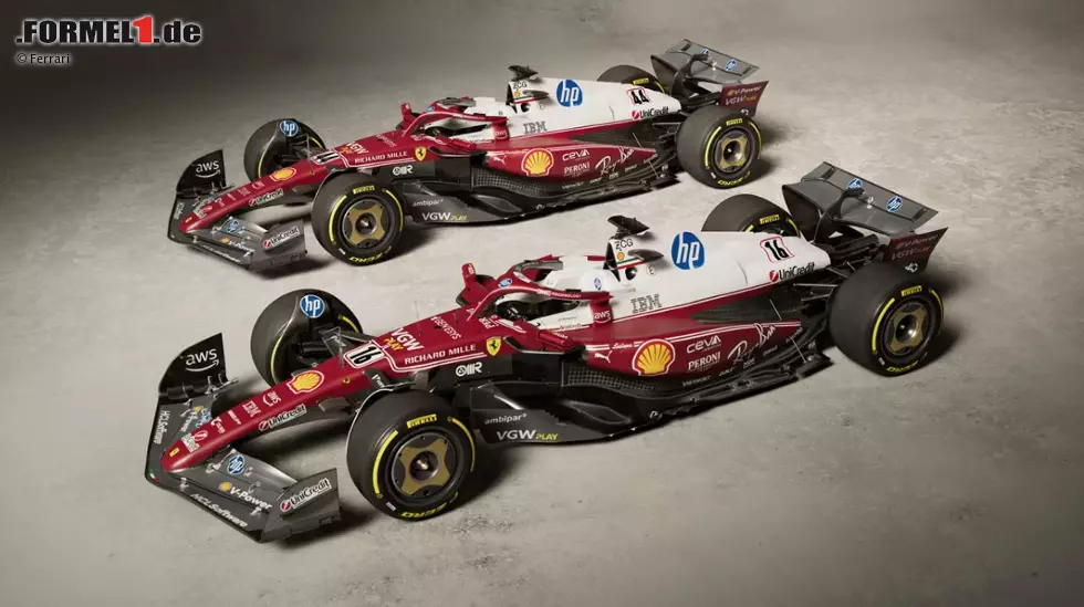 Monza: Ferrari hat sich beim Heimrennen für ein Design entschieden, das an den ersten WM-Titel von Niki Lauda vor genau 50 Jahren erinnern soll. Angelehnt ist die Lackierung an den Ferrari 312T von 1975. Auffällig ... Foto zur News: Monza: Ferrari hat sich beim Heimrennen für ein Design entschieden, das an den ersten WM-Titel von Niki Lauda vor genau 50 Jahren erinnern soll. Angelehnt ist die Lackierung an den Ferrari 312T von 1975. Auffällig ...
