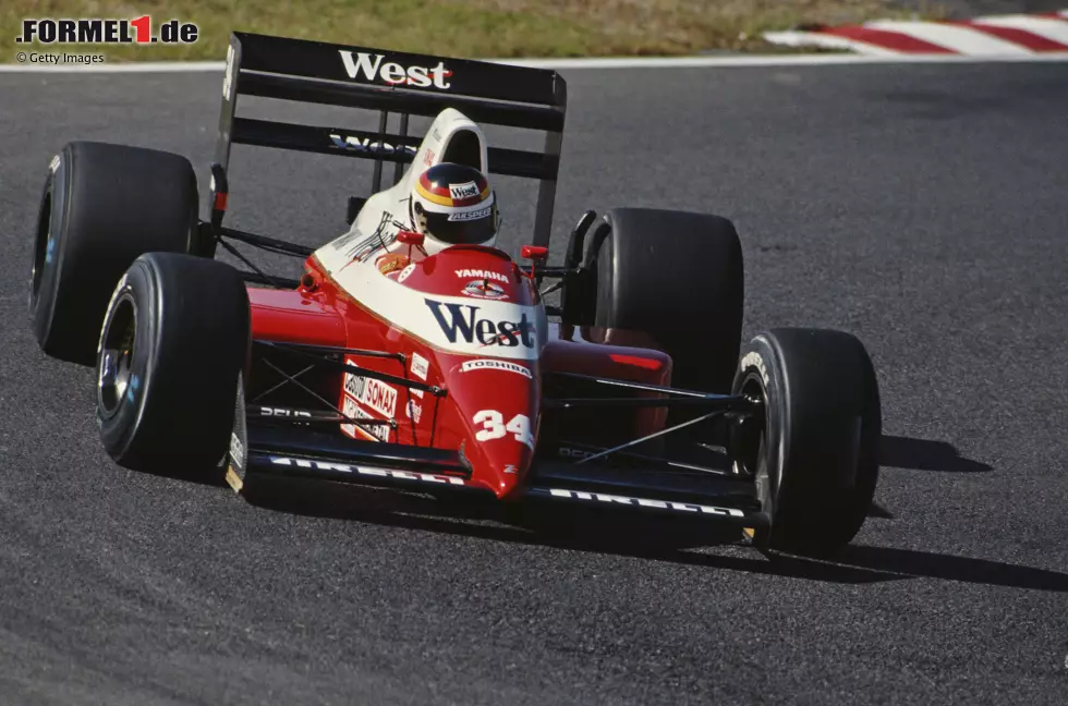 Foto zur News: Das Team schafft es in 16 Anläufen nur zweimal ins Feld. Beim Japan-Grand-Prix 1989 in Suzuka nimmt Schneider ein letztes Mal für Zakspeed an einem Formel-1-Rennen teil - und fällt aus.