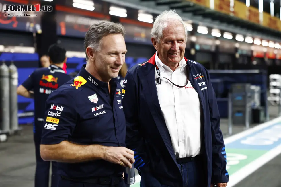 Foto zur News: Vor allem das Verhältnis zwischen Teamchef Christian Horner und Helmut Marko bekommt zunehmend Risse. Nach dem Tod von Dietrich Mateschitz wittert der Brite seine Chance, mehr Macht und Einfluss zu gewinnen - nicht nur im Formel-1-Team, sondern im gesamten Konzern. Doch der Plan geht nicht auf: Im Juli 2025 muss Horner gehen.