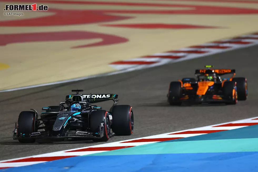 George Russell (Marc Surer: 1) - "Mit diesen Problemen einen McLaren in Schach zu halten, verdient Note 1." Foto zur News: George Russell (Marc Surer: 1) - "Mit diesen Problemen einen McLaren in Schach zu halten, verdient Note 1."