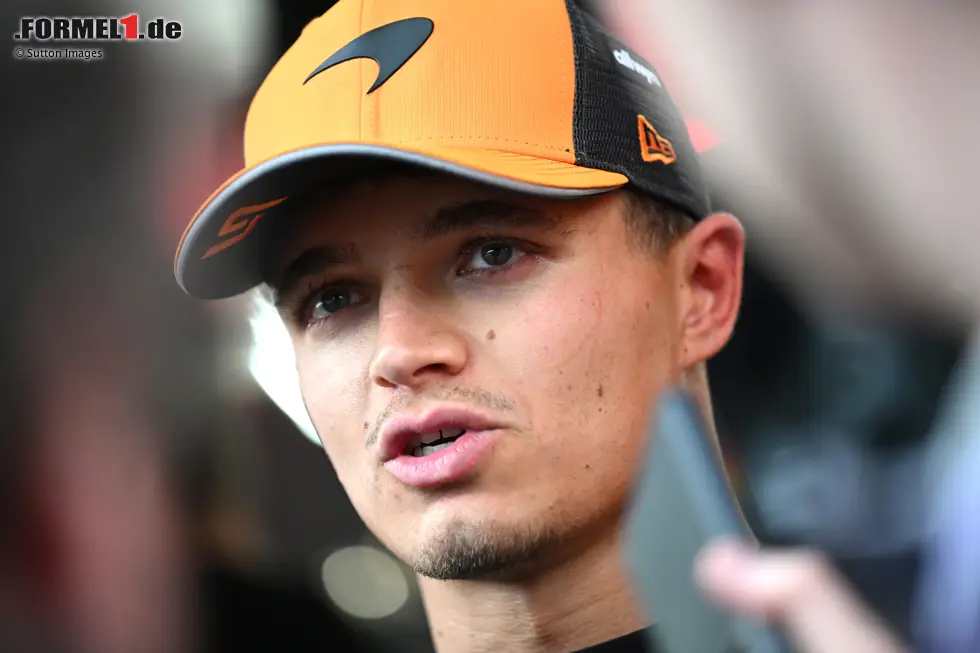 Foto zur News: Lando Norris (Redaktion: 4) - Auch bei uns reicht es nicht zu einer besseren Note. Mit dem Crash in Training ging es los, im Qualifying in Q3 hat er dann ebenfalls keine saubere Runde gehabt, und im Rennen erholte er sich davon auch nicht mehr. Könnte Piastris Ausfall nicht wirklich ausnutzen.