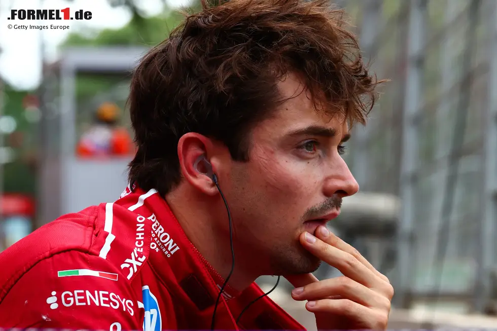 Foto zur News: Charles Leclerc (Redaktion: 4) - Sehen auch wir so. Eigentlich hatten die Ferrari-Fans für Baku große Hoffnung, wurden dann aber bitter enttäuscht. Im Qualifying gecrasht, im Rennen ging es auch nicht wirklich vorwärts. Am Ende nach etwas Stallorder-Ärger hinter dem Teamkollegen.