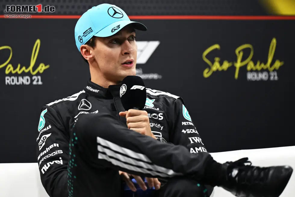 Foto zur News: George Russell (Redaktion: 3) - Und noch einmal Zustimmung. In allen Sessions hinter Antonelli, das gab es so bislang noch nie. Im Qualifying kam er mit den Reifen nicht klar, und auch im Rennen war er der langsamere Mercedes-Pilot. Las Vegas sollte ihm wieder besser liegen.