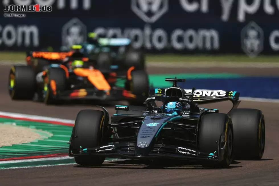 George Russell (Marc Surer: 2) - "Hatte Pech mit dem VSC und mit dem Safety-Car, aber er bleibt der sichere Wert bei Mercedes." Foto zur News: George Russell (Marc Surer: 2) - "Hatte Pech mit dem VSC und mit dem Safety-Car, aber er bleibt der sichere Wert bei Mercedes."