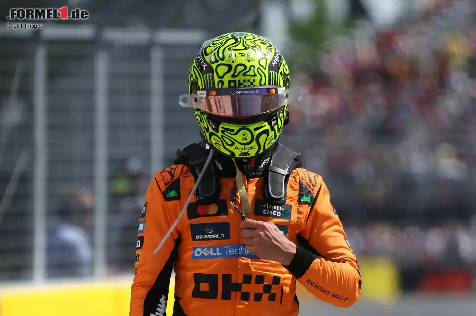 Lando Norris (Redaktion: 5) - Einstimmige Zustimmung von uns. War am Wochenende vermutlich sogar der schnellere McLaren-Fahrer, aber das bringt eben nichts, wenn man wieder das Qualifying nicht zusammenbringt. Und der Crash im Rennen war natürlich komplett "dumm" (eigene Aussage) und indiskutabel. Foto zur News: Lando Norris (Redaktion: 5) - Einstimmige Zustimmung von uns. War am Wochenende vermutlich sogar der schnellere McLaren-Fahrer, aber das bringt eben nichts, wenn man wieder das Qualifying nicht zusammenbringt. Und der Crash im Rennen war natürlich komplett "dumm" (eigene Aussage) und indiskutabel.