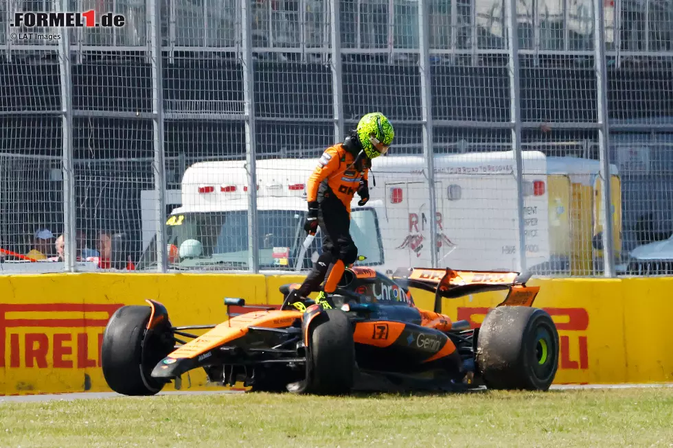 Lando Norris (Marc Surer: 5) - "Den Crash haben wir ja erwartet. Aber es war eine unnötige Aktion." Foto zur News: Lando Norris (Marc Surer: 5) - "Den Crash haben wir ja erwartet. Aber es war eine unnötige Aktion."