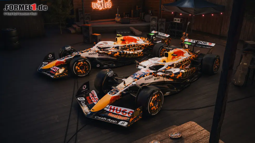 Foto zur News: Die Sonderlackierung von Racing Bulls für den USA-Grand-Prix 2025.