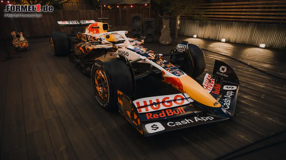 Foto zur News: Die Sonderlackierung von Racing Bulls für den USA-Grand-Prix 2025.