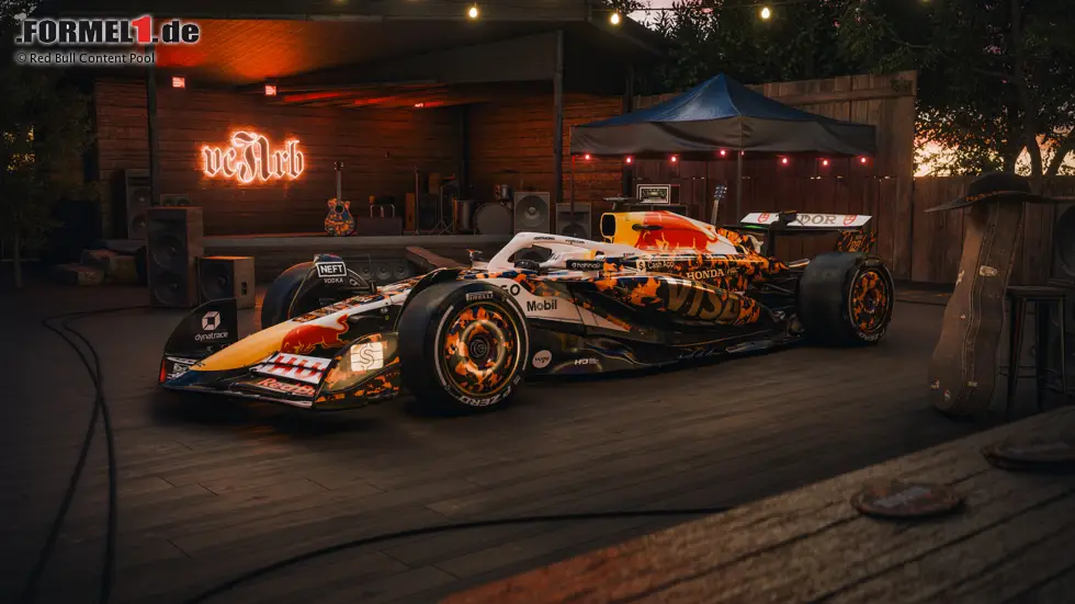 Foto zur News: Die Sonderlackierung von Racing Bulls für den USA-Grand-Prix 2025.
