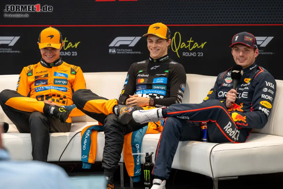 Foto zur News: 2025: Zum ersten Mal seit vier Jahren entscheidet sich der WM-Titel wieder beim letzten Saisonrennen. Zwischen Lando Norris, Max Verstappen und Oscar Piastri kommt es in Abu Dhabi sogar zu einem Dreikampf ...