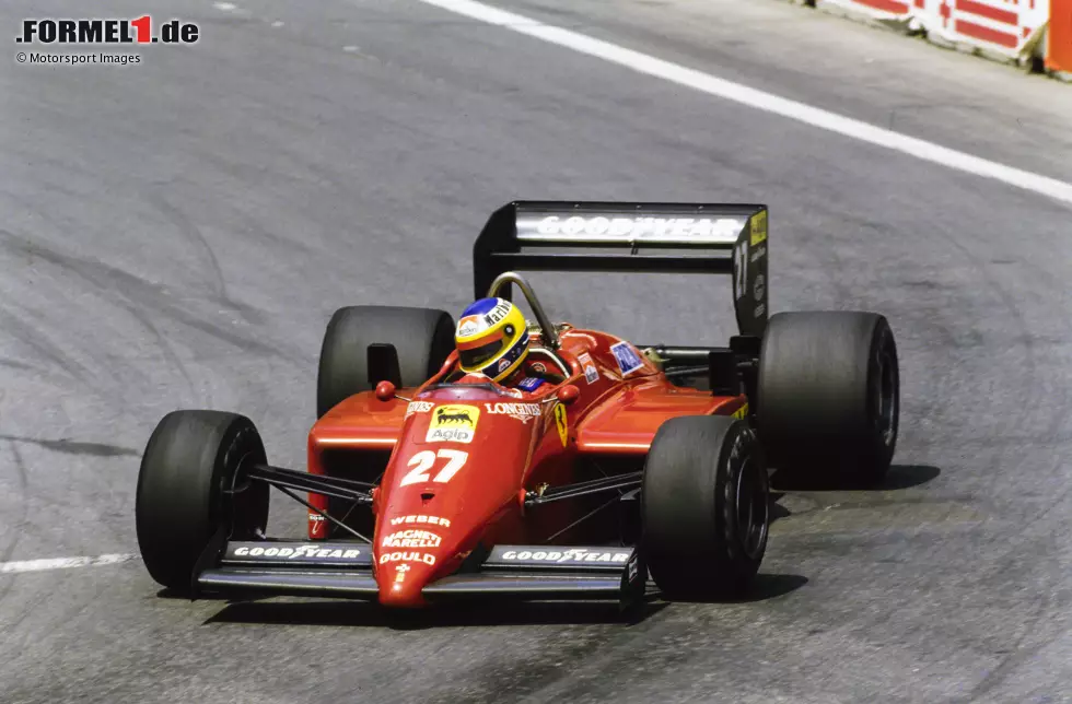 Michele Alboreto (6) - In der Anfangsphase der Saison 1985 liefert sich der Ferrari-Pilot einen Schlagabtausch mit McLarens Alain Prost und führt zu Saisonmitte sogar fünf Rennen in Folge die Meisterschaft an. Am Ende geht ihm aber die Luft aus: Weil er in den letzten fünf Rennen keine Punkte holt, wird's nichts mit dem Titel. Foto zur News: Michele Alboreto (6) - In der Anfangsphase der Saison 1985 liefert sich der Ferrari-Pilot einen Schlagabtausch mit McLarens Alain Prost und führt zu Saisonmitte sogar fünf Rennen in Folge die Meisterschaft an. Am Ende geht ihm aber die Luft aus: Weil er in den letzten fünf Rennen keine Punkte holt, wird's nichts mit dem Titel.