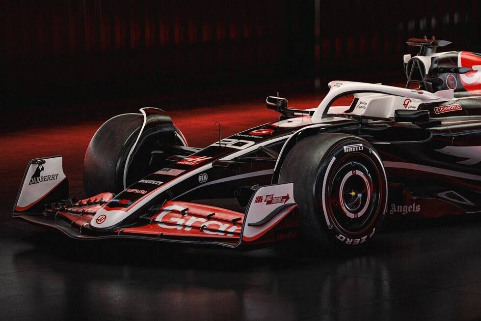 Foto zur News: Erste Bilder und Angaben zum neuen Haas-Ferrari VF-24, den Nico Hülkenberg und Kevin Magnussen in der Formel-1-Saison 2024 fahren werden