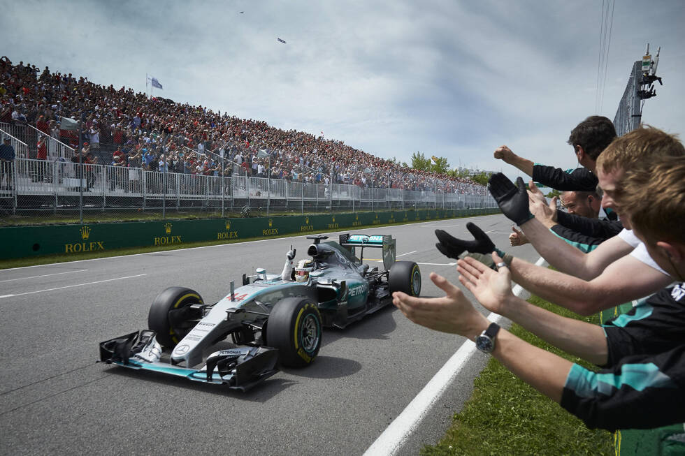 Foto zur News: Das war die Formel 1 in Montreal 2015: Lewis Hamiltons Triumph, Sebastian Vettels tolle Aufholjagd