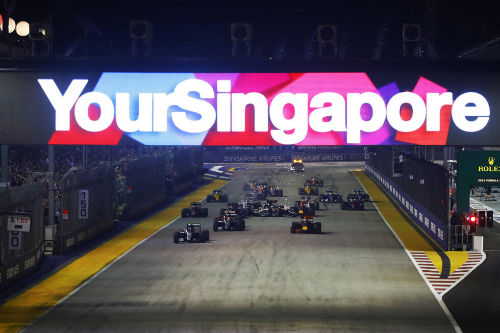 Foto zur News: Das war das Formel-1-Rennen in Singapur: Rosberg dominiert in der Nacht, Vettel zeigt tolle Aufholjagd