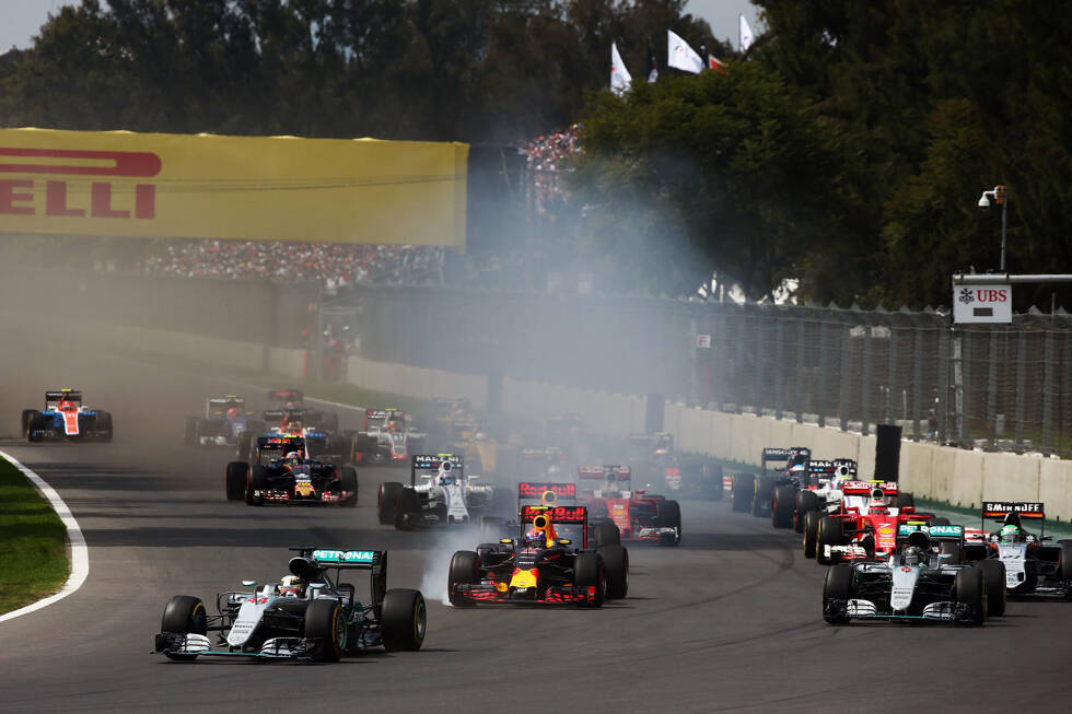 Foto zur News: Das war das Formel-1-Rennen in Mexiko Stadt: Kontroverse am Ende (&quot;Fuck off!&quot;) und Lewis Hamiltons 51. Sieg