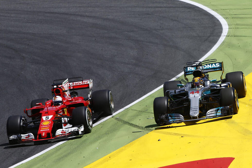 Foto zur News: Das Formel-1-Rennen in Barcelona: Hamiltons episches Duell gegen Vettel und der Startcrash Verstappen vs. Räikkönen