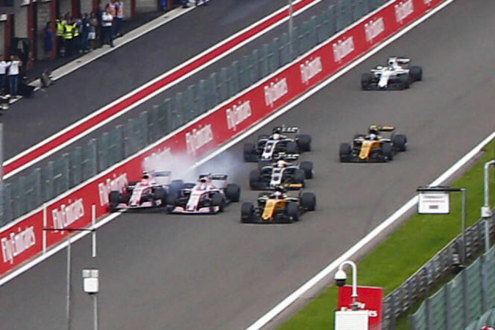Foto zur News: Das Formel-1-Rennen in Spa: Hamiltons Duell mit Vettel und der beinharte Krieg zwischen den Force Indias