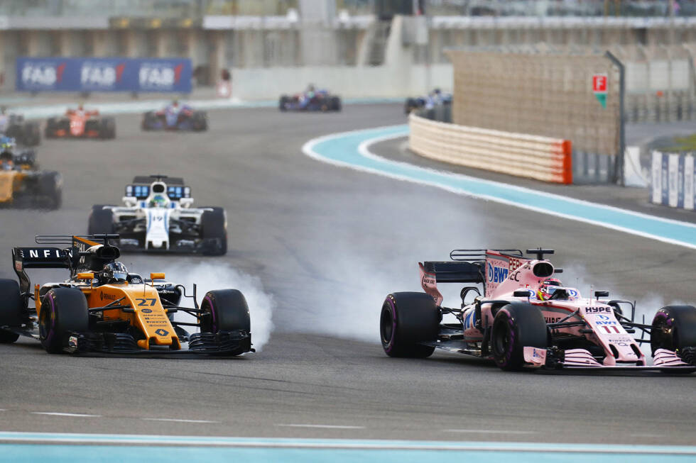 Foto zur News: Das Formel-1-Rennen in Abu Dhabi: Die Spannungsmomente im Silber-Duell und die Kontroverse um Nico Hülkenberg