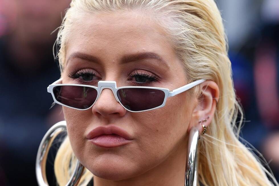 Foto zur News: Popstar Christina Aguilera nutzt die Formel 1 in Baku als Bühne, um nach sechs Jahren Pause ein Comeback zu geben