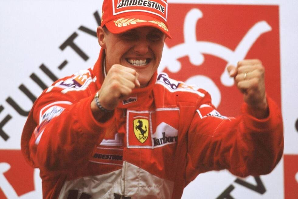 Foto zur News: 2000 wird der Bann gebrochen: Michael Schumacher gewinnt in Suzuka und wird zum ersten Ferrari-Weltmeister seit 21 Jahren! Hier sind die Bilder dazu!