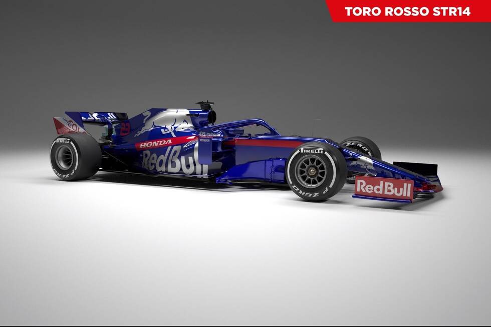 Foto zur News: Toro Rosso hat den STR14 für die Formel 1 2019 vorgestellt: Wir zeigen die besten Bilder des neuen Formel-1-Autos
