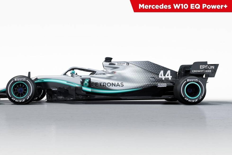 Foto zur News: Mercedes hat den W10 für die Formel-1-Saison 2019 präsentiert: Die schönsten Bilder des neuen Formel-1-Autos