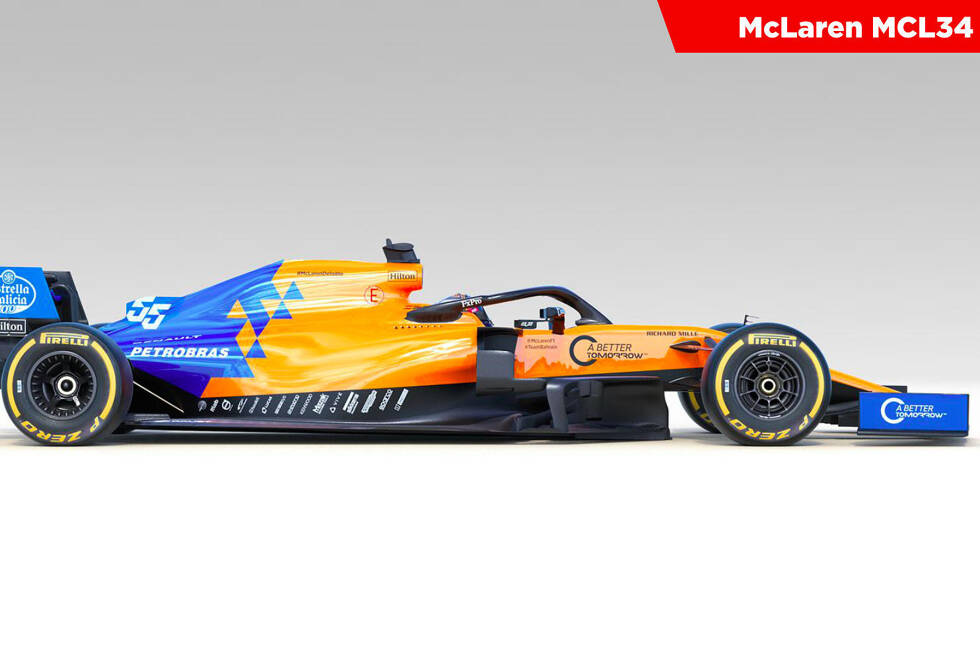 Foto zur News: McLaren hat den MCL34 für die Formel-1-Saison 2019 präsentiert: Die schönsten Bilder des neuen Formel-1-Autos