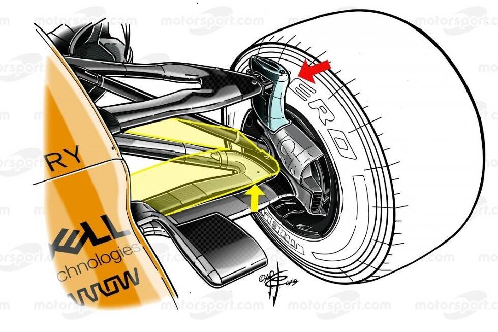 Foto zur News: McLaren hat zahlreiche Änderungen vorgenommen und die aerodynamische Philosophie in Teilen geändert - Giorgio Piola wirft einen Blick auf den MCL35
