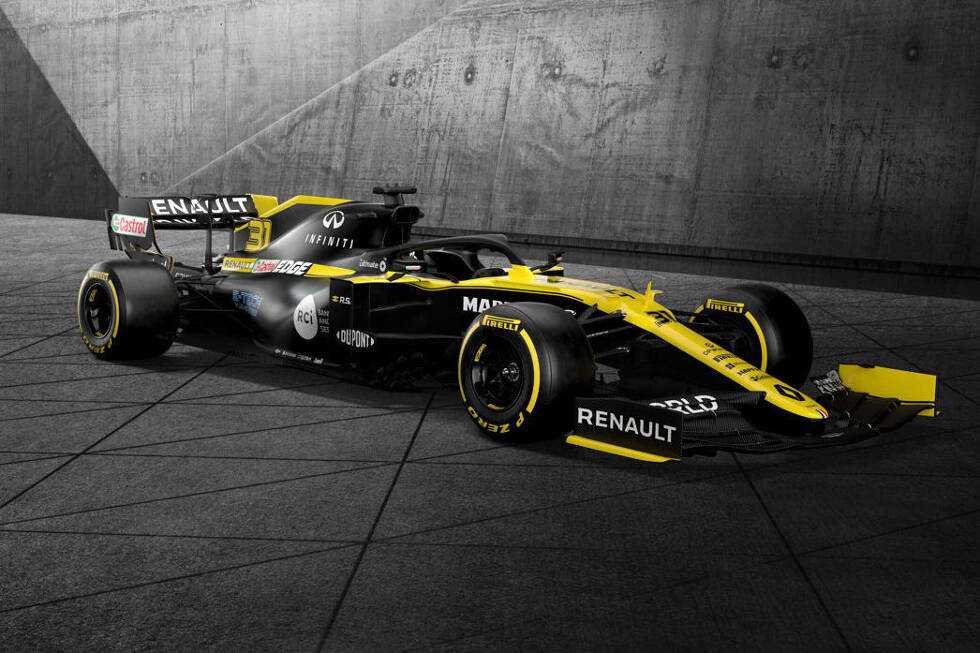 Foto zur News: Als letztes Formel-1-Team hat Renault seine neue Lackierung für die Saison 2020 gezeigt: Franzosen bleiben bei Gelb und Schwarz