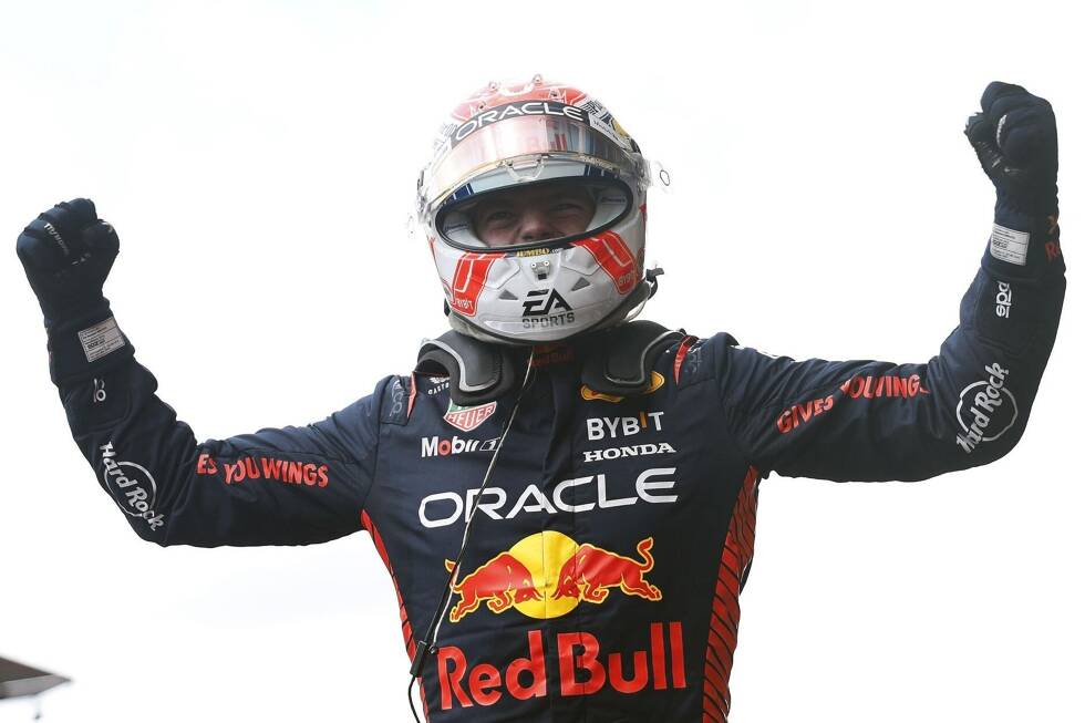 Foto zur News: Rennen für Rennen: Wie Max Verstappen die Führung in der Formel-1-Fahrerwertung übernommen hat und zum WM-Titelgewinn 2023 gefahren ist