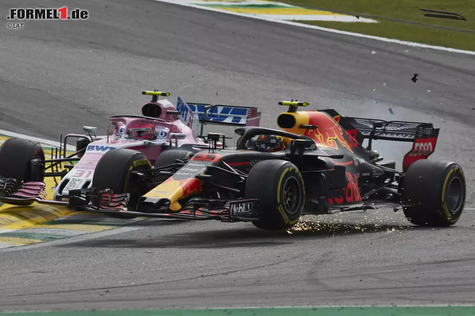 Foto zur News: ... und trifft Verstappen am linken Hinterrad. &quot;Uncool&quot;, findet &#039;ORF&#039;-Experte Alexander Wurz. &quot;Der fährt um sein Leiberl in der Formel 1 und ist angefressen, ...