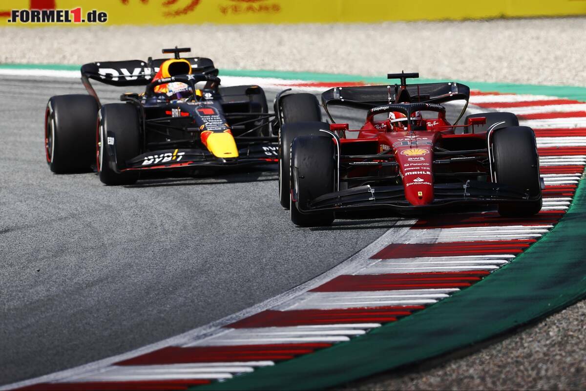 F1-Rennen Österreich Leclerc rettet sich vor Verstappen ins Ziel!